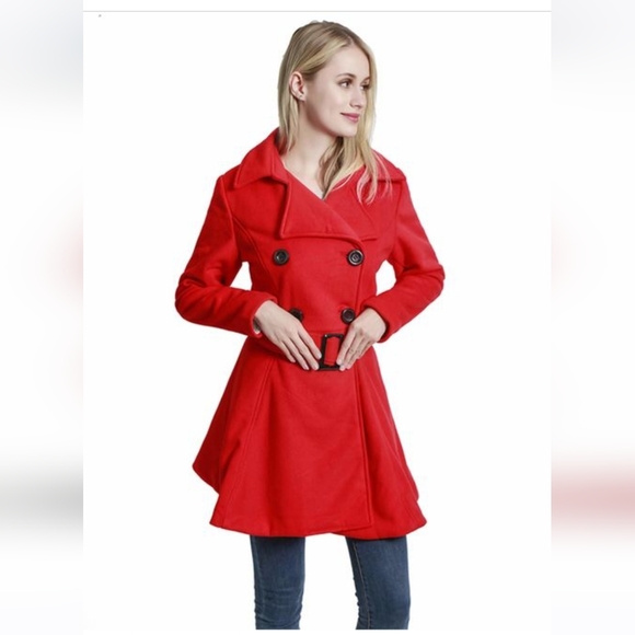 ForeMode Jackets & Blazers - Womens Swing Double Breasted Pea Coat